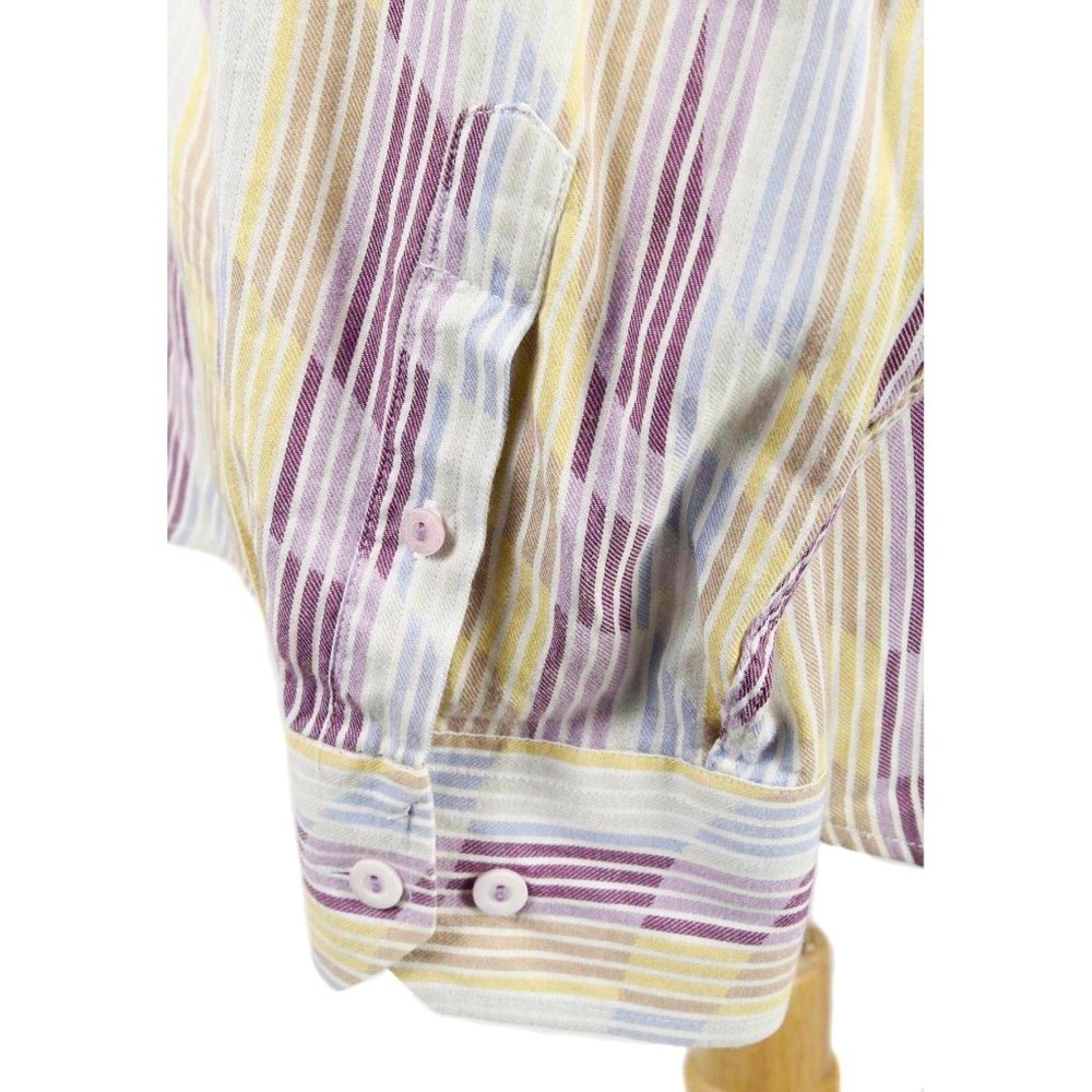 Bugatchi Uomo Colorful Wave Pattern Button Shirt - image 4